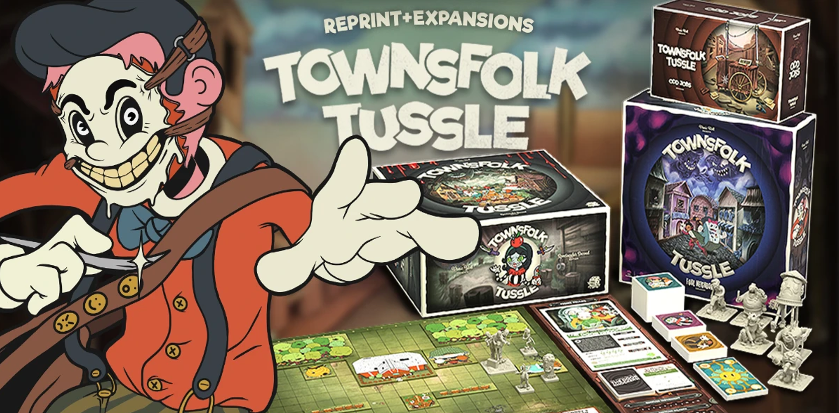 Townsfolk Tussle Board Game Collection Banner