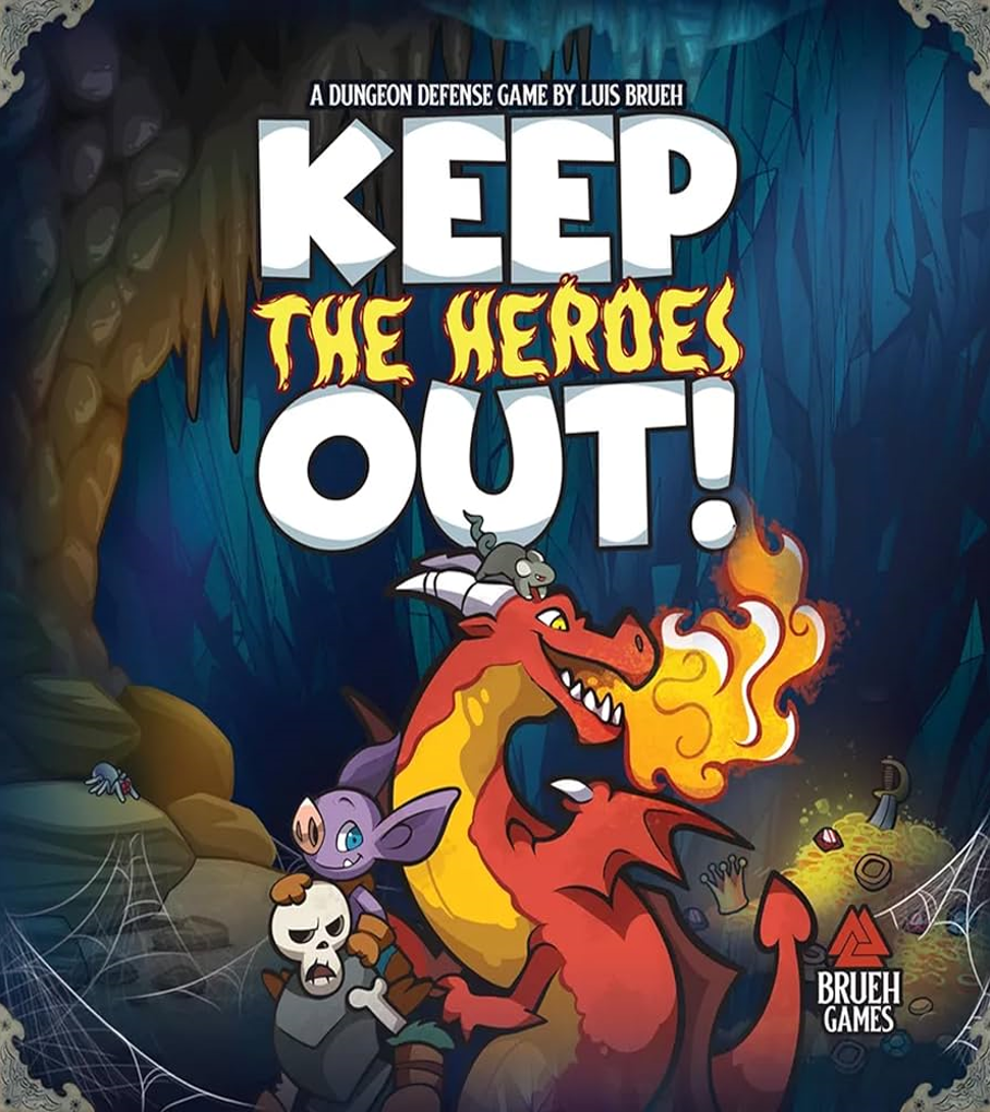 Keep The Heroes Out Board Game Logo