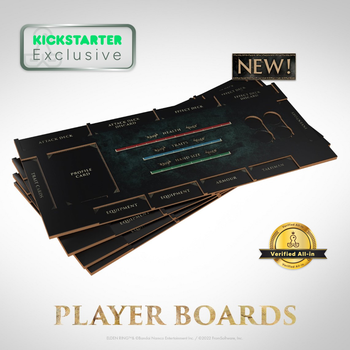 Kickstarter Exclusive Elden Ring: The Board Game Dual Layer Player Boards Expansion