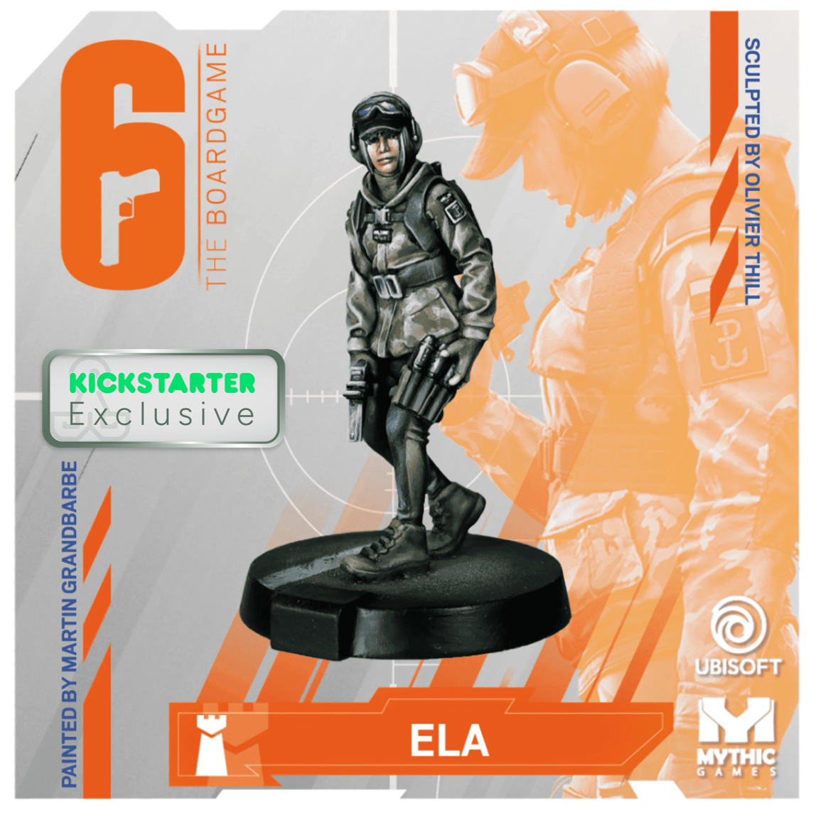 Kickstarter Exclusive Year 2 Expansion, Ela Miniature, From 6: Siege - The Board Game