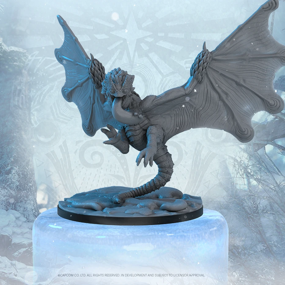 Kickstarter Exclusive Monster Hunter World Iceborne: The Board Game Absolute Power Stretch Goals Expansion, Coral Pukei-Pukei Miniature