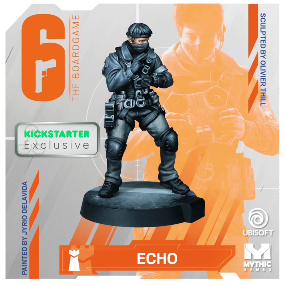 Kickstarter Exclusive Year 1 Expansion, Echo Miniature, From 6: Siege - The Board Game