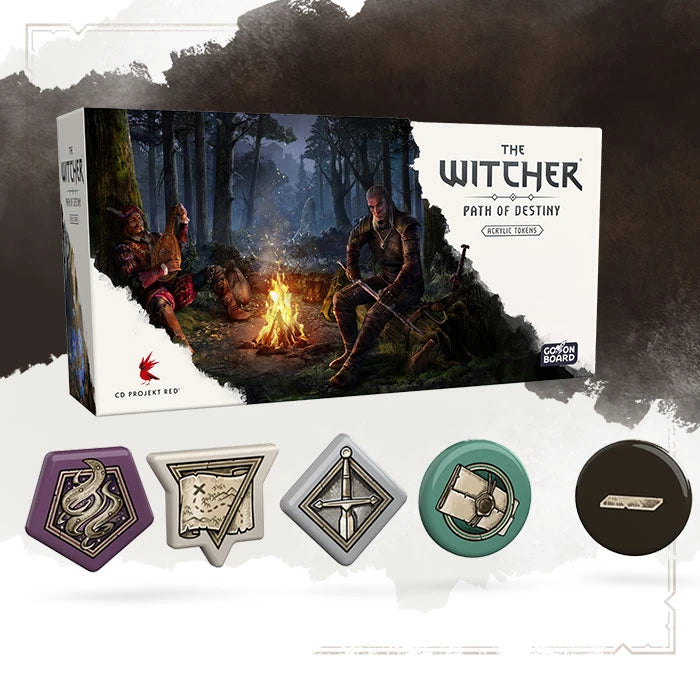 Gamefound Exclusive The Witcher: Path of Destiny Board Game Acrylic Tokens