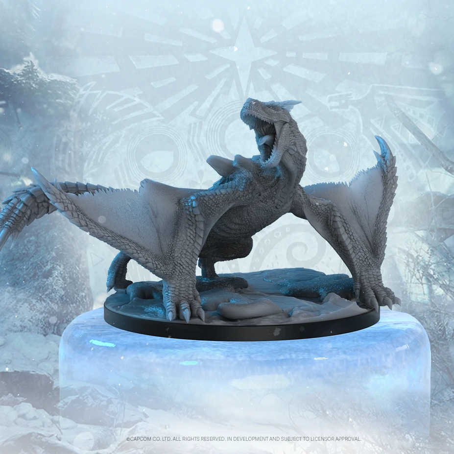 Kickstarter Exclusive Monster Hunter World Iceborne: The Board Game Absolute Power Stretch Goals Expansion, Tigrex Miniature