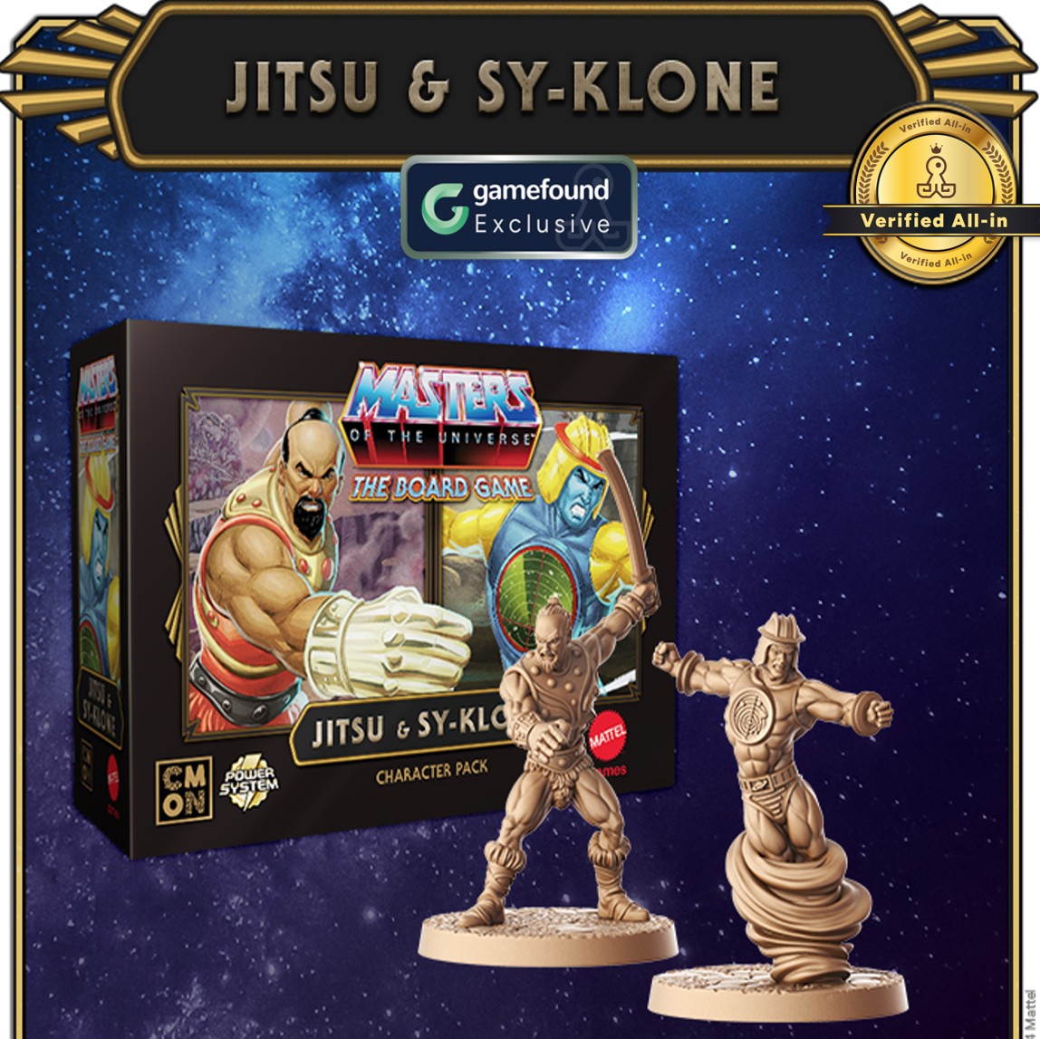 Crowdfunding Exclusive Masters of The Universe: The Board Game - Clash For Eternia Jitsu & Sy-Klone Expansion