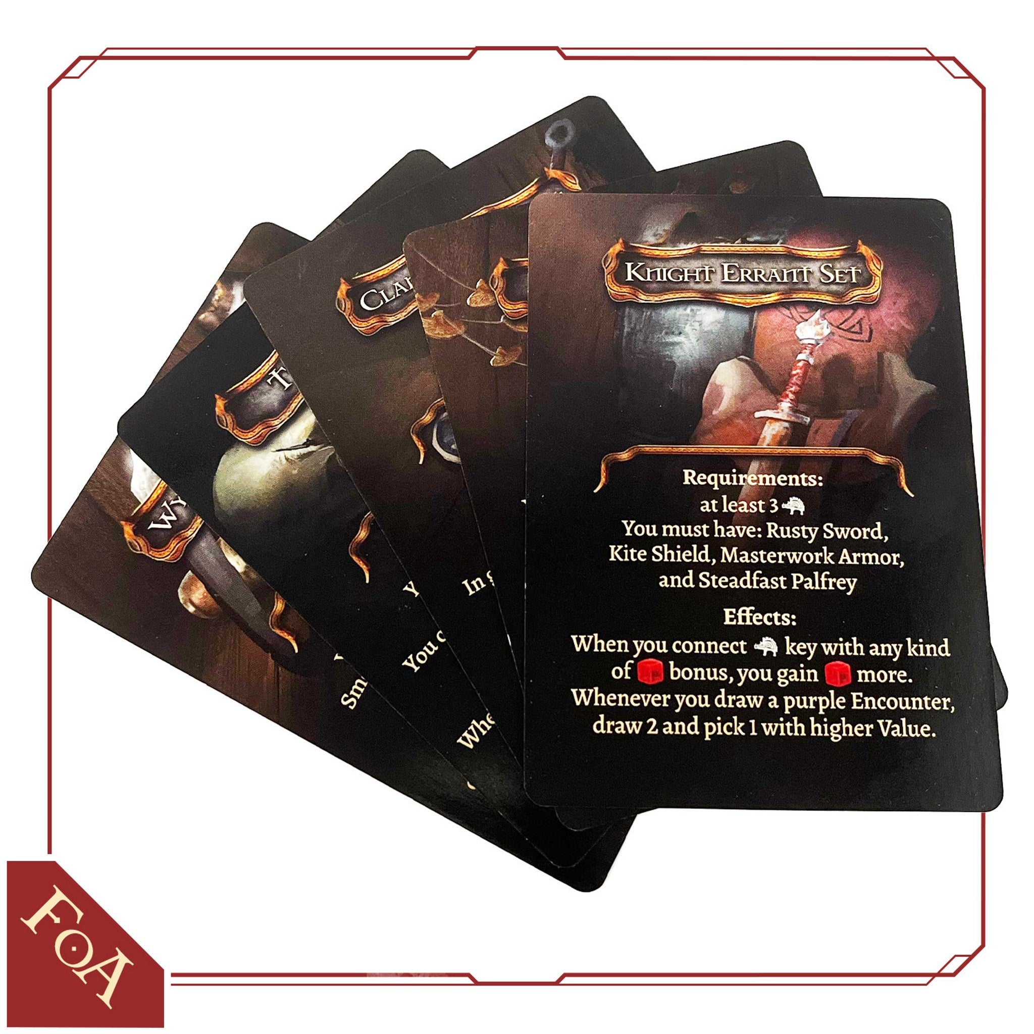 Gamefound Exclusive Tainted Grail: Fall of Avalon Item Sets Promo Cards