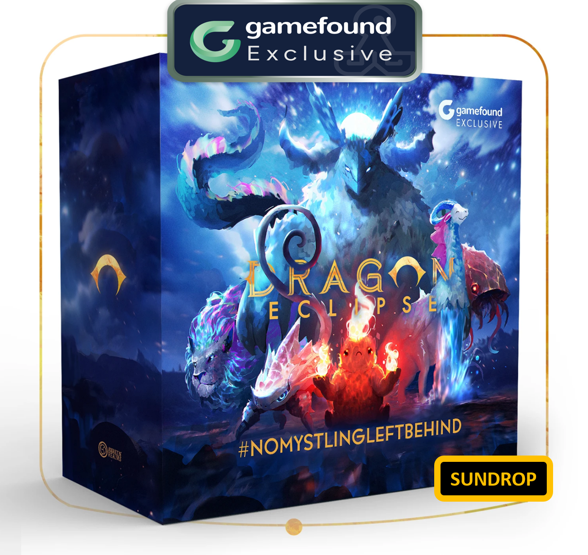Gamefound Exclusive Dragon Eclipse Board Game 6 Mystlings Set Expansion, Sundrop Edition
