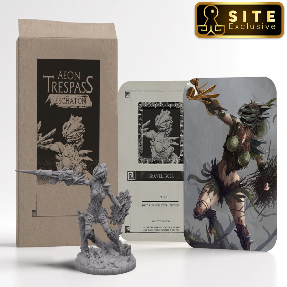 Kickstarter Exclusive Aeon Trespass Board Game, Gravedigger Titan Expansion