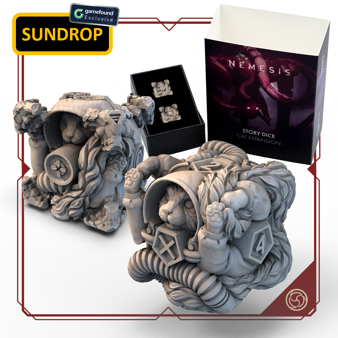 Story Dice Space Cat Expansion [SUNDROP] (Gamefound Exclusive)