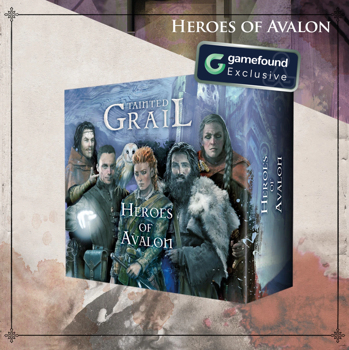 Gamefound Exclusive Tainted Grail TTRPG Heroes of Avalon Expansion, Sundrop Edition