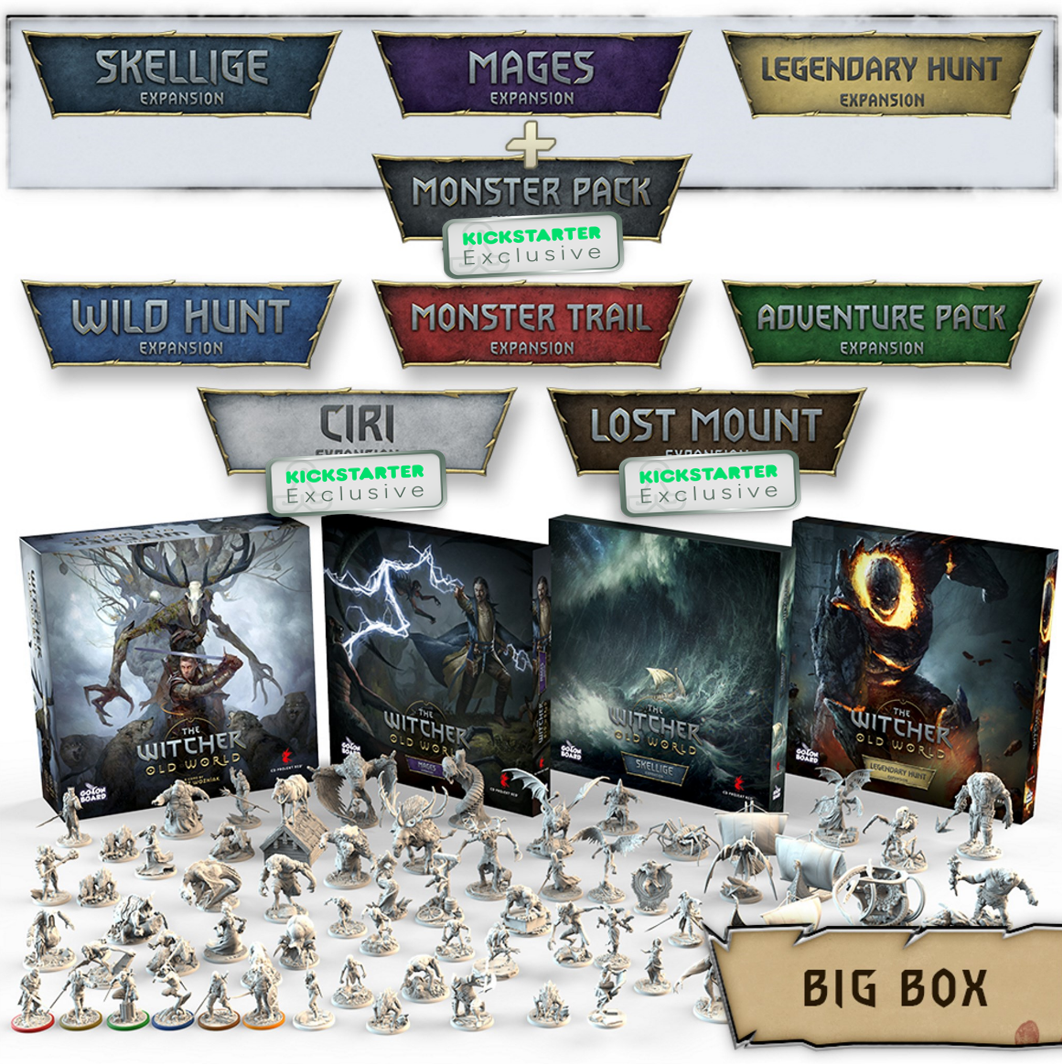 Kickstarter Exclusive The Witcher: Old World Board Game Big Box Gameplay All-In Pledge