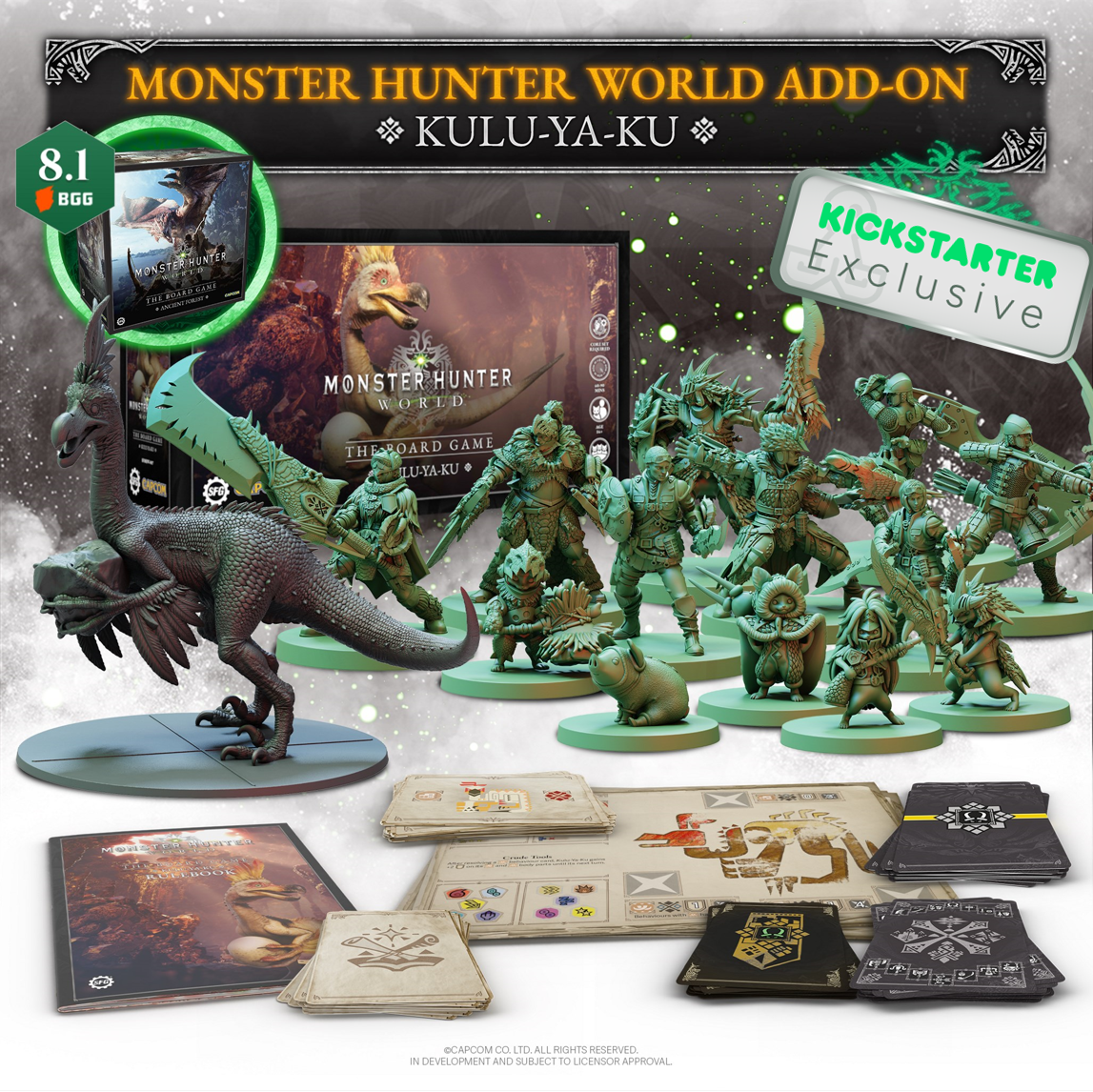 Kickstarter Exclusive Monster Hunter World: The Board Game Kulu-Ya-Ku Expansion