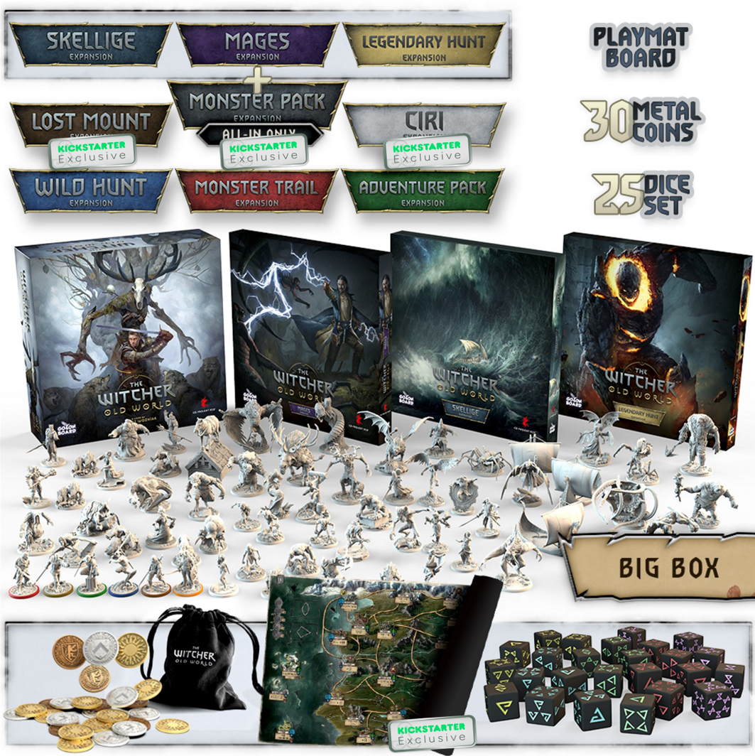 Kickstarter Exclusive The Witcher: Old World Board Game Big Box All-In Pledge