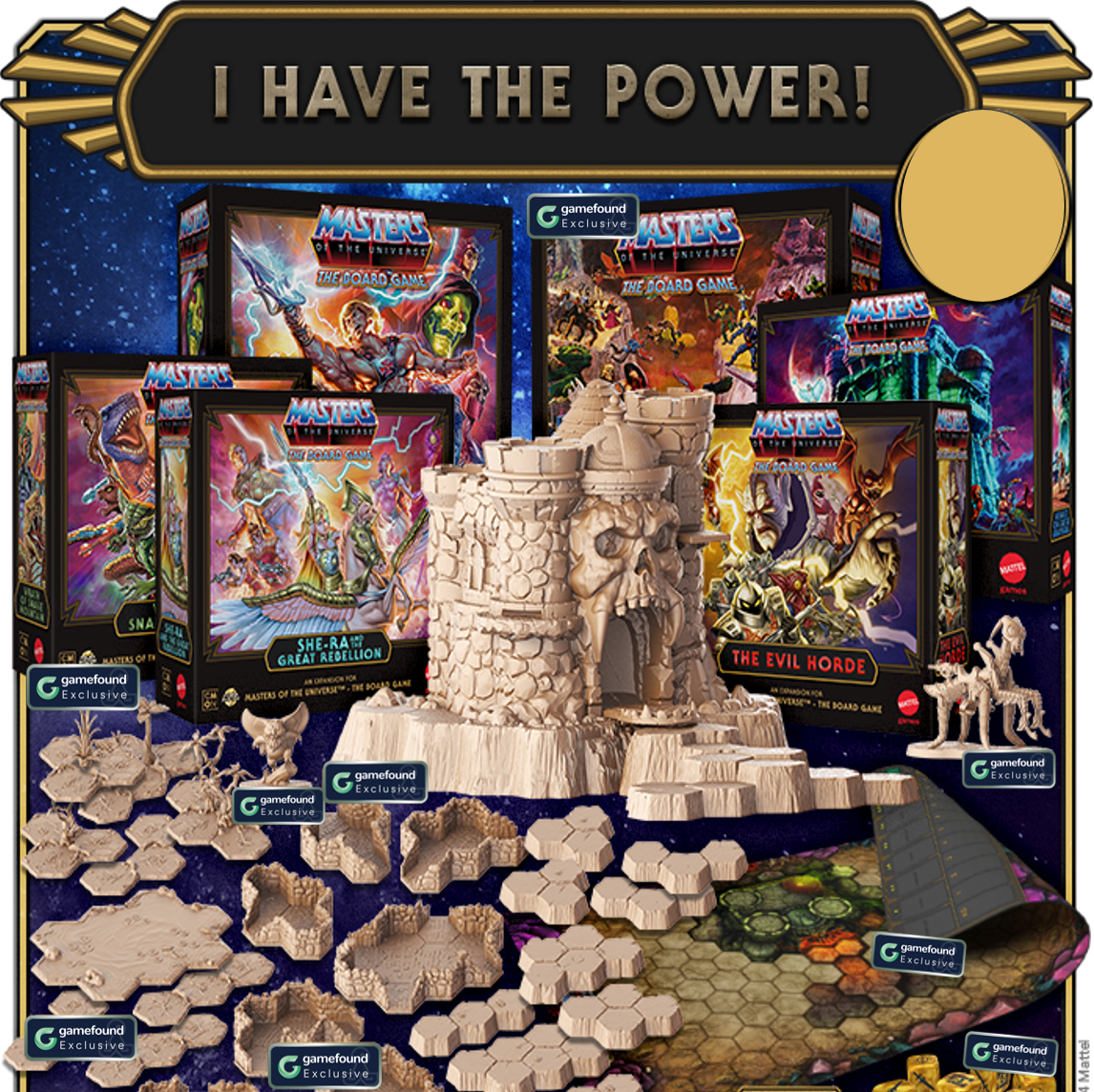 Crowdfunding Exclusive Masters of The Universe: The Board Game - Clash For Eternia I have the power all-in pledge