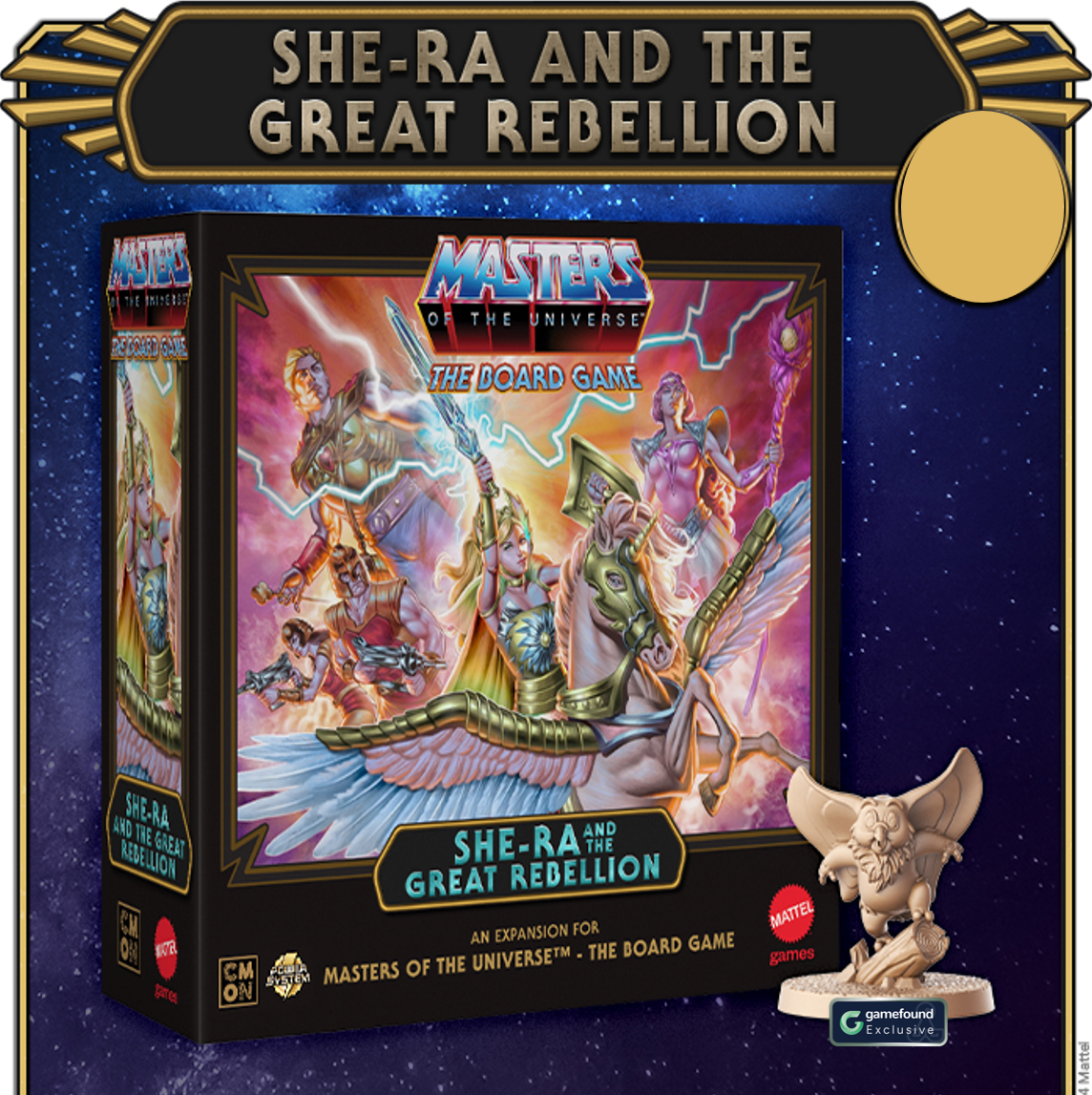 Crowdfunding Exclusive Masters of The Universe: The Board Game - Clash For Eternia She-Ra and The Great Rebellion Expansion