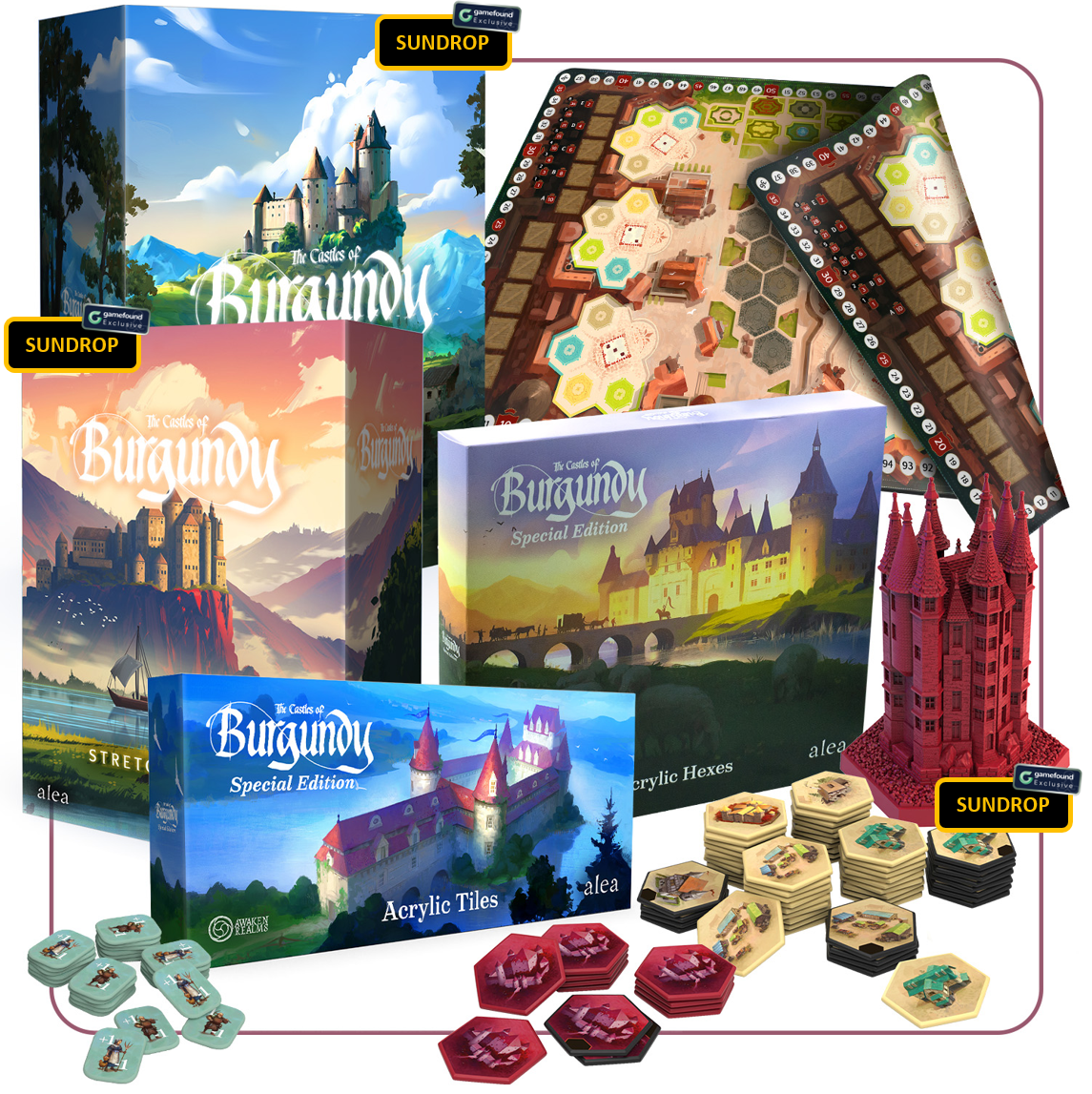 Castles of Burgundy: Special Edition Splendid Pledge [SUNDROP] (Gamefound Exclusive PRE-ORDER)