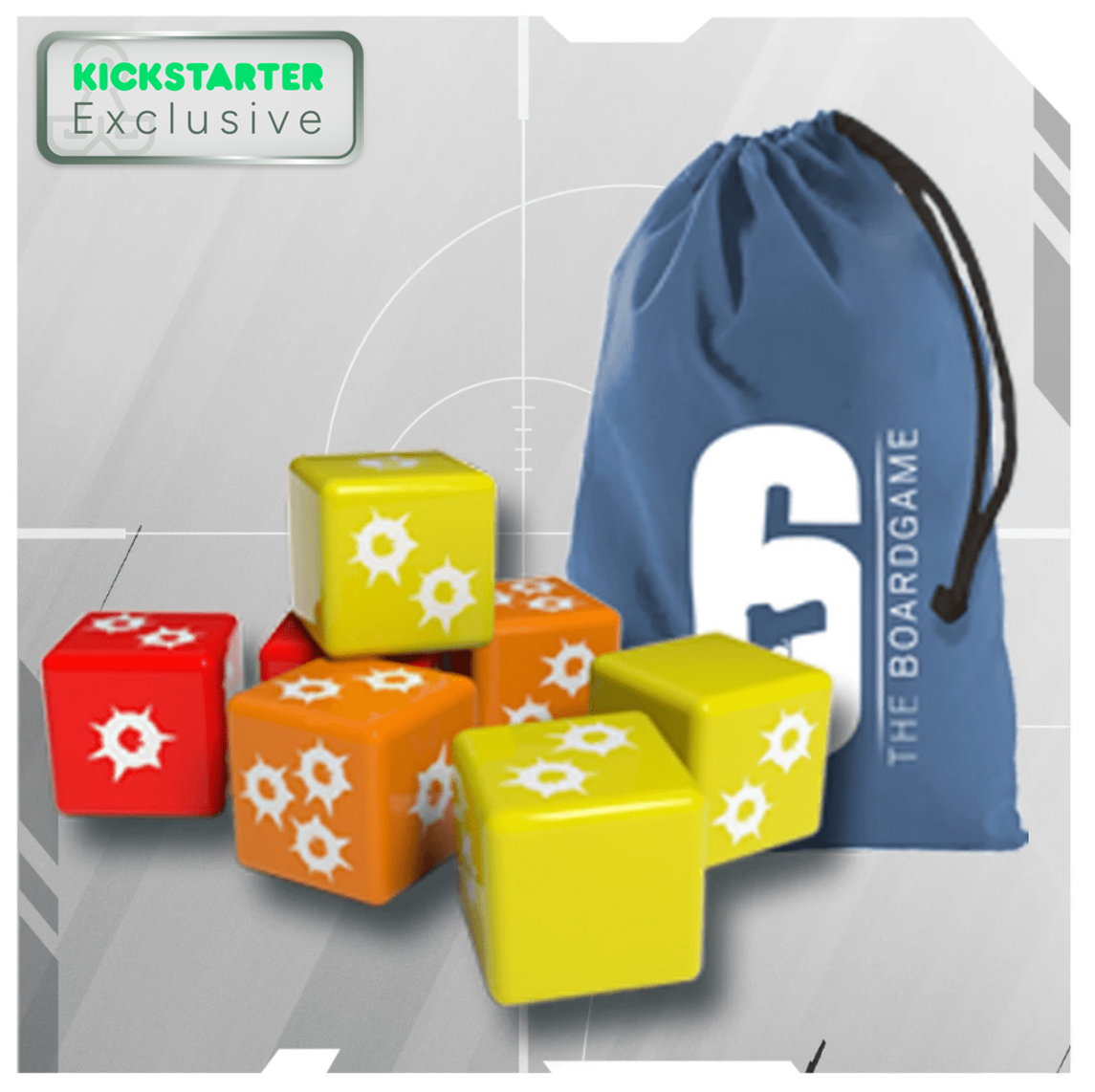Kickstarter Exclusive Extra Dice Set From 6: Siege - The Board Game