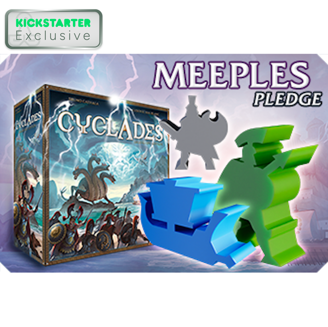 Kickstarter Exclusive Cyclades Legendary Edition Meeples Pledge