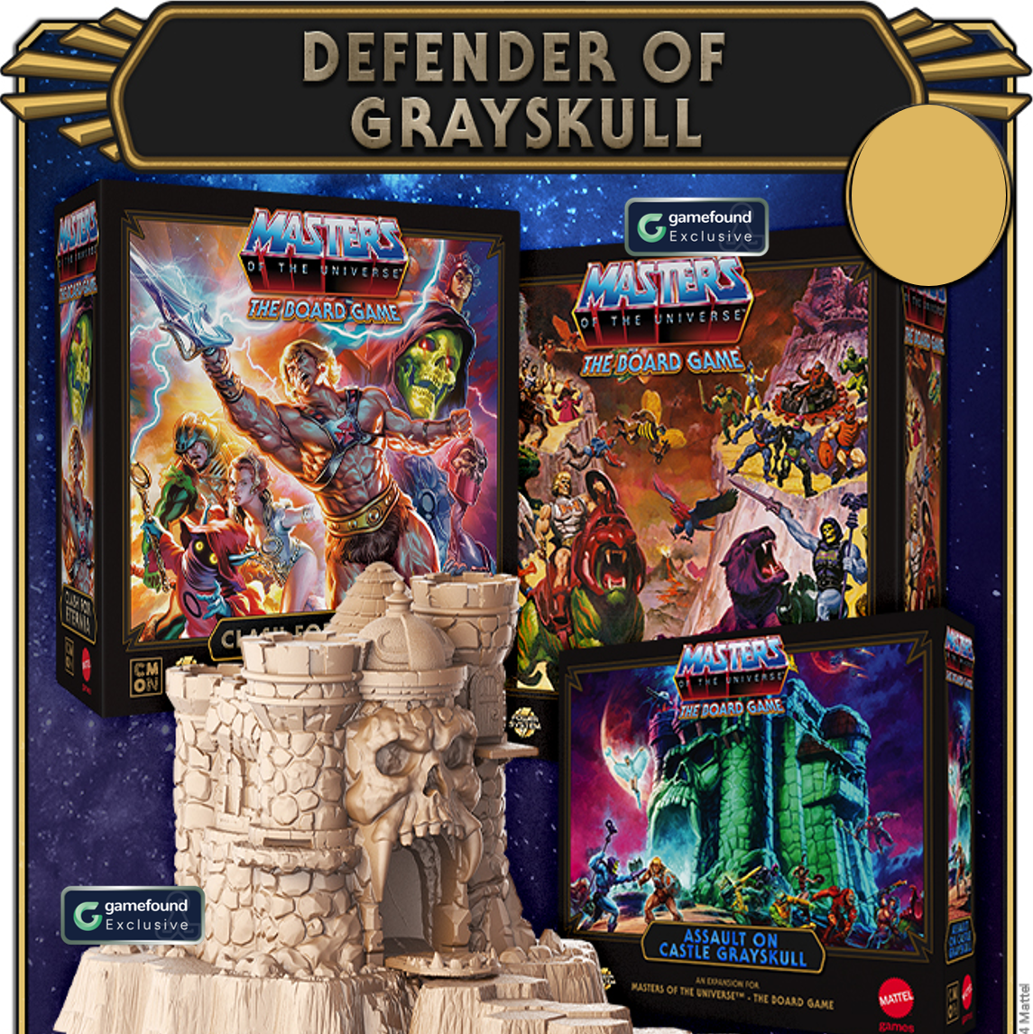 Crowdfunding Exclusive Masters of The Universe: The Board Game - Clash For Eternia Defender of Grayskull pledge