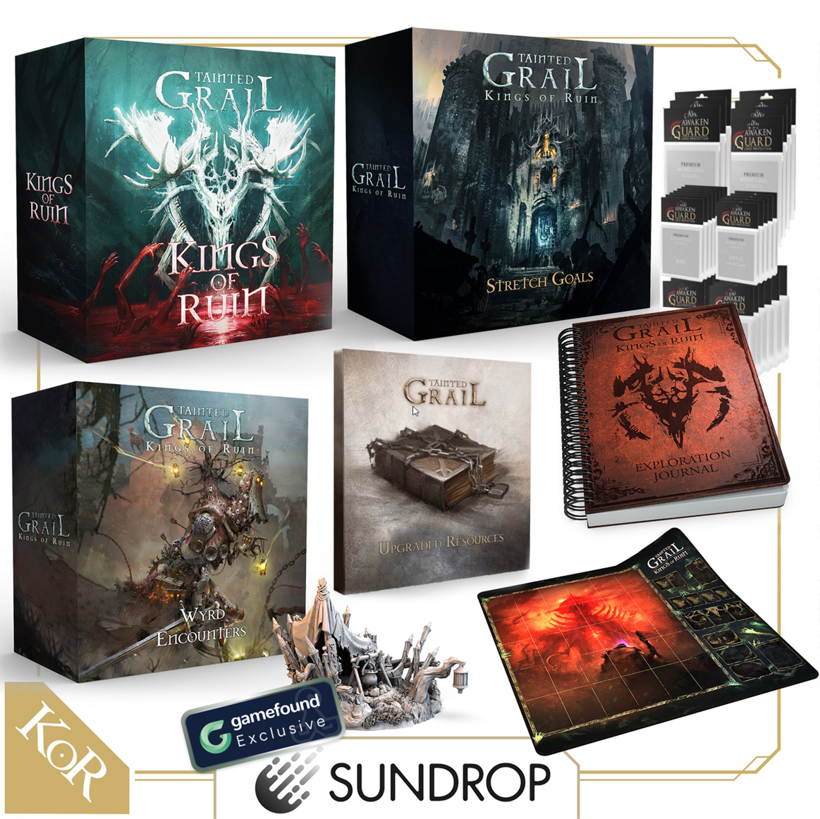 Gamefound Exclusive Tainted Grail Grail Pledge, Sundrop Edition