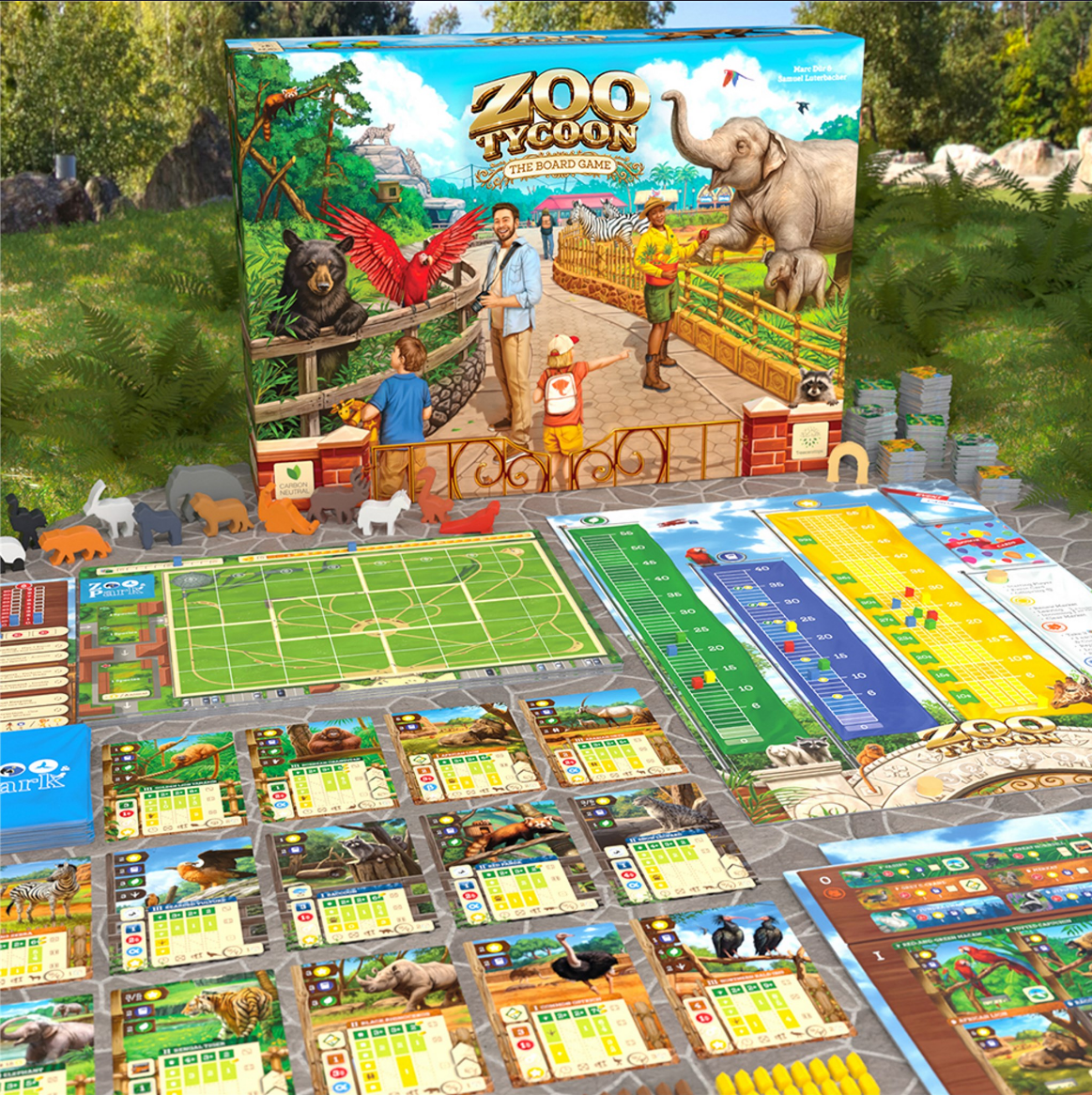 Kickstarter Exclusive Zoo Tycoon: The Board Game Contents