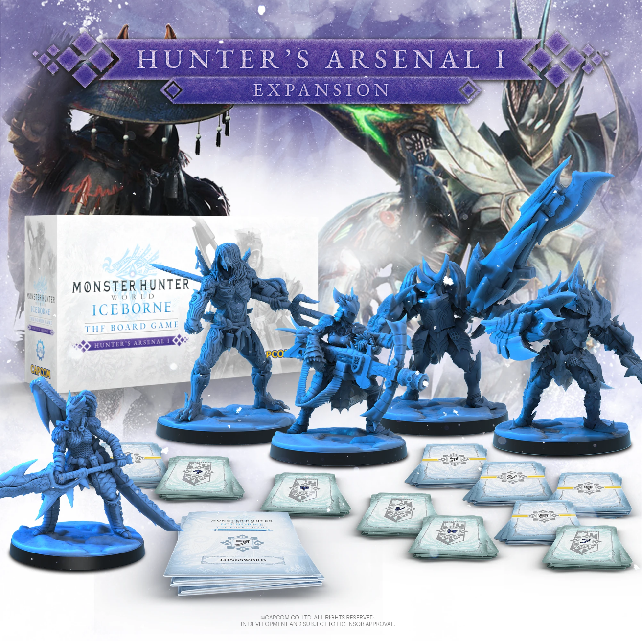 Kickstarter Exclusive Monster Hunter World Iceborne: The Board Game Hunter's Arsenal 1 Expansion