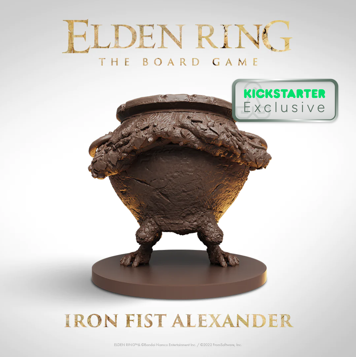 Kickstarter Exclusive Elden Ring: The Board Game Iron Fist Alexander Expansion Miniature