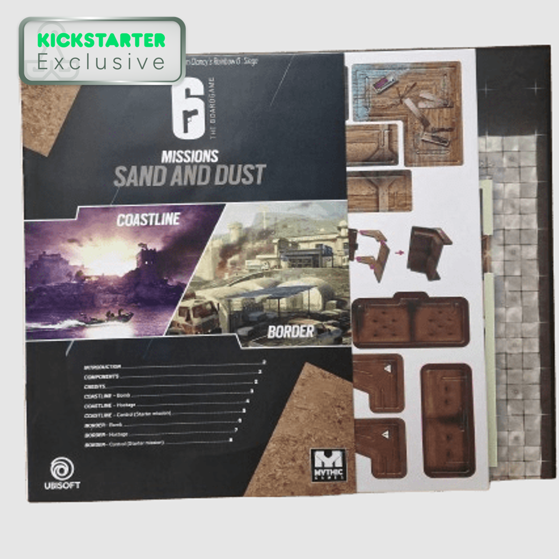 Kickstarter Exclusive Map Pack 3 - Sand and Dust Expansion Contents From 6: Siege - The Board Game