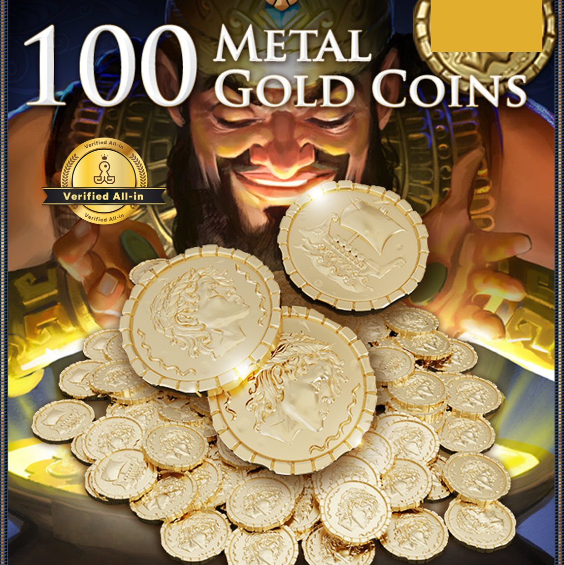 Kickstarter Exclusive Cyclades Legendary Edition 100 High Quality Metal Coins