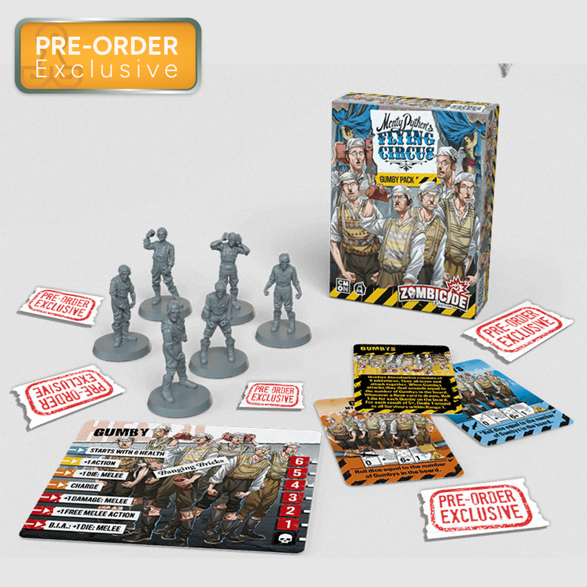 Exclusive Zombicide Monty Python's Flying Circus Gumbu Pack