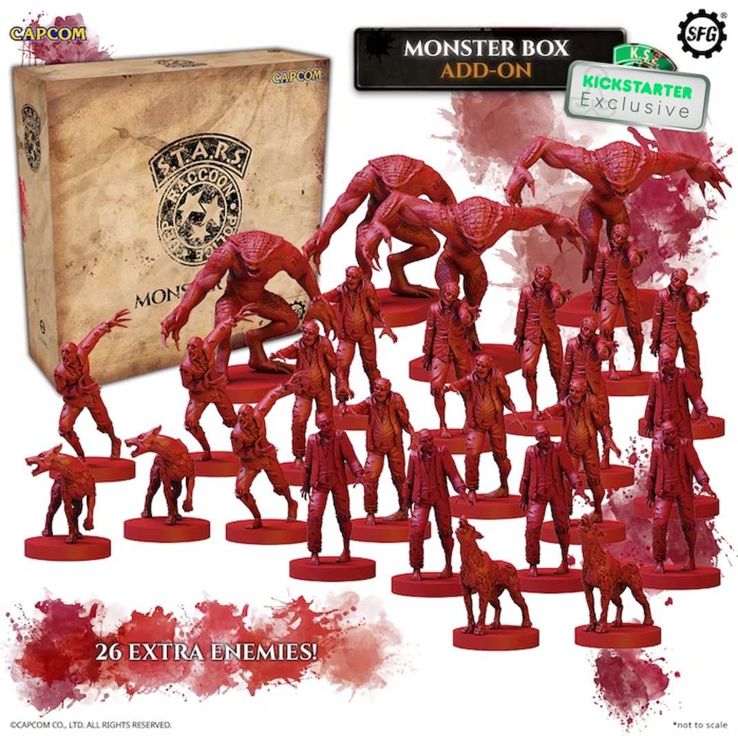 Kickstarter Exclusive Resident Evil: The Board Game Monster Box Expansion Contents