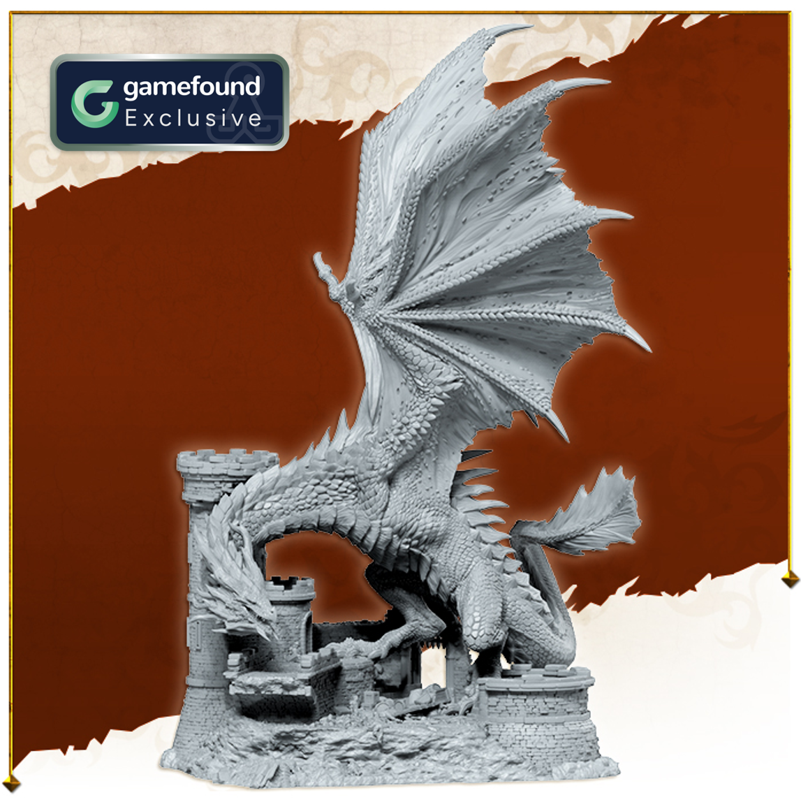 Crowdfunding Exclusive A Song of Ice and Fire: Tactics Board Game, Huge Dragon Miniature