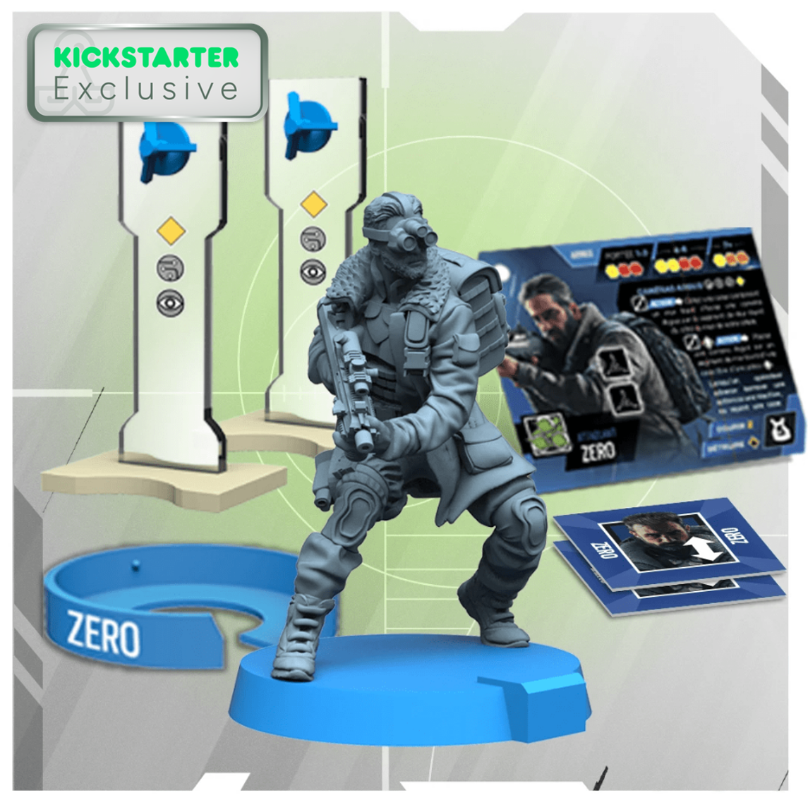 Kickstarter Exclusive Alternate Zero Operator Box From 6: Siege - The Board Game, Represents Sam Fischer