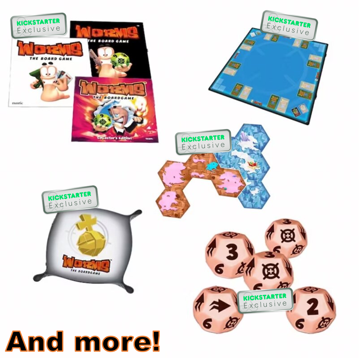 Worms: The Board Game Armageddon All-In Pledge (Includes All Kickstarter Exclusive Content)