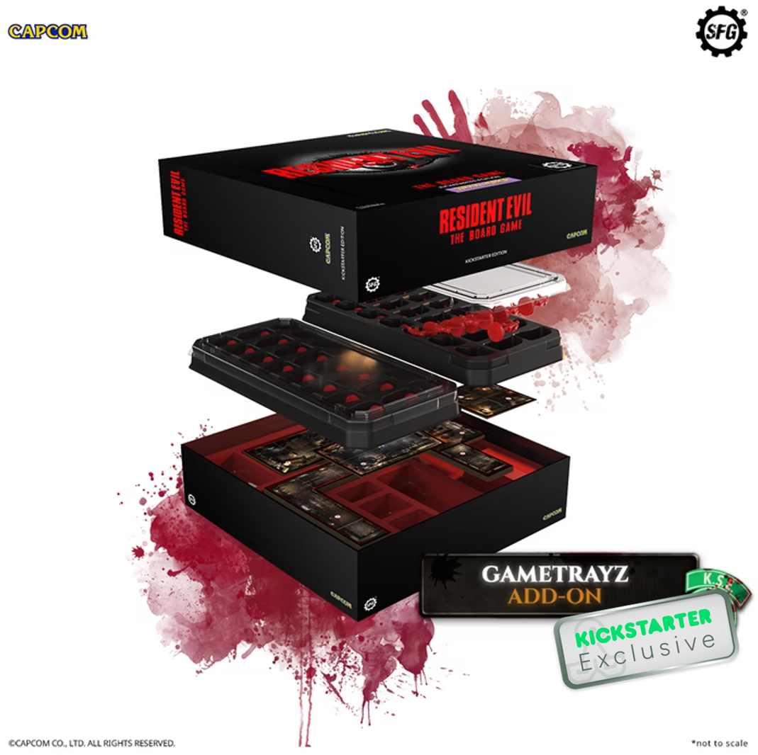 Kickstarter Exclusive Resident Evil: The Board Game GameTrayz Storage Box Contents