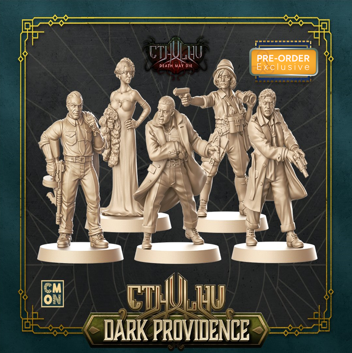 Exclusive Cthulhu: Death May Die Investigators From Cthulhu: Dark Providence Board Game