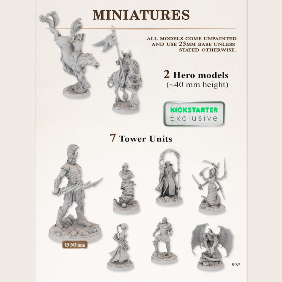 Kickstarter Exclusive Heroes of Might and Magic 3: The Board Game Tower Expansion Contents