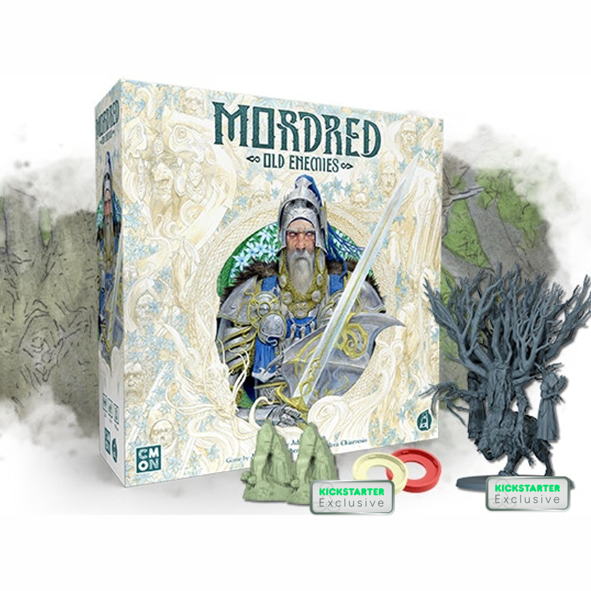 Kickstarter Exclusive Mordred Board Game Old Enemies Expansion