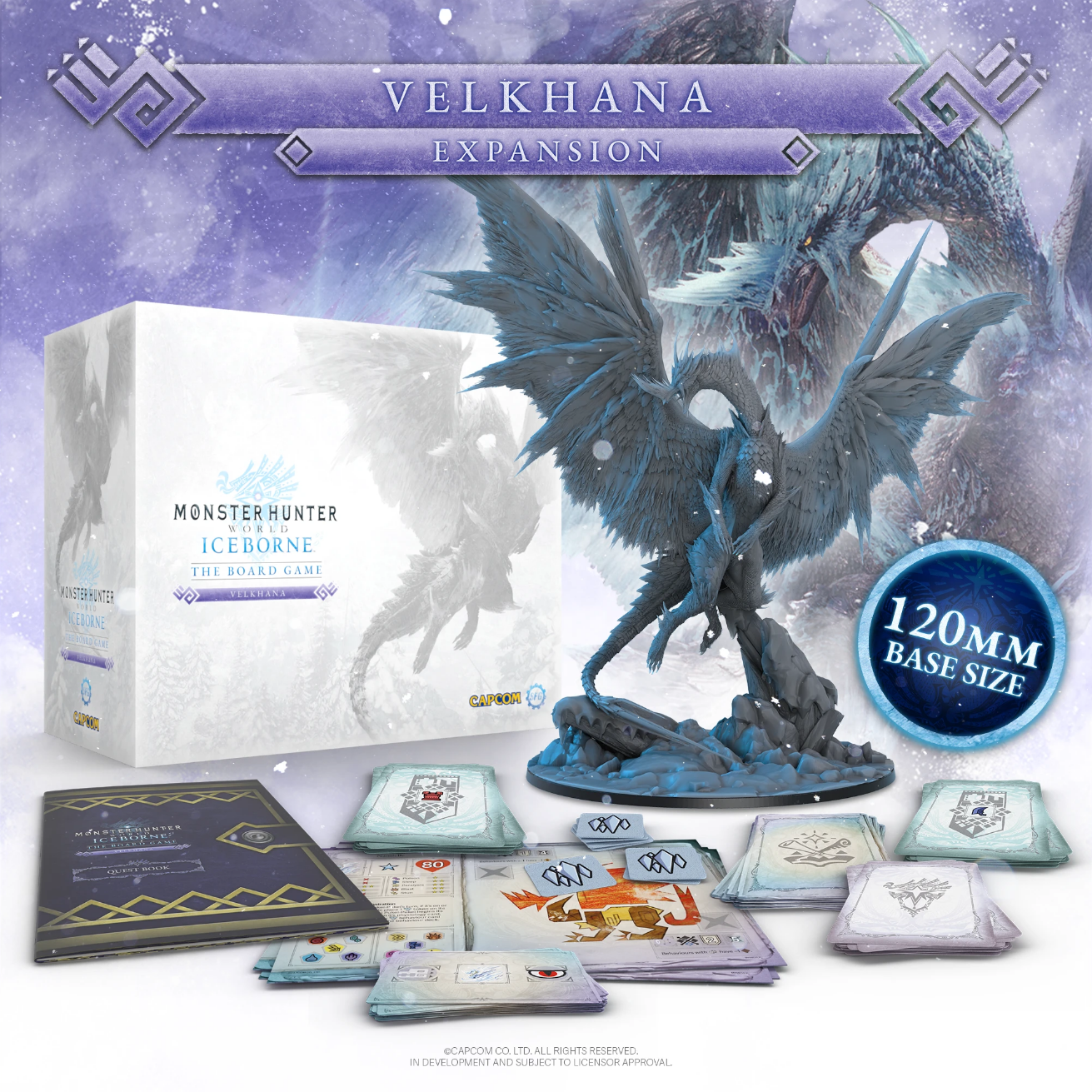 Kickstarter Exclusive Monster Hunter World Iceborne: The Board Game Velkhana Expansion