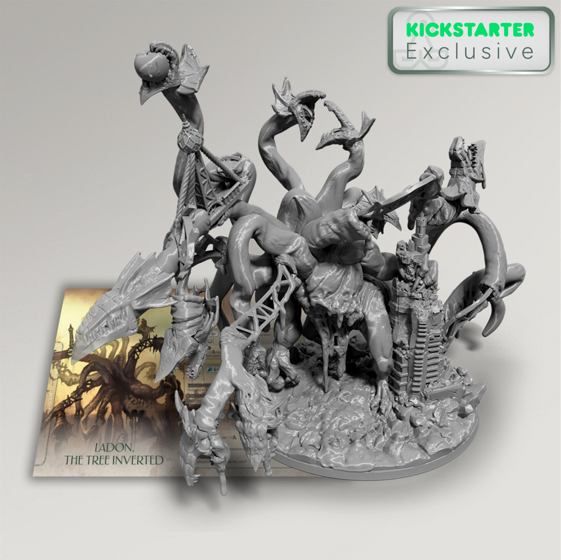 Kickstarter Exclusive Aeon Trespass Board Game, Ladon The Tree Inverted Miniature