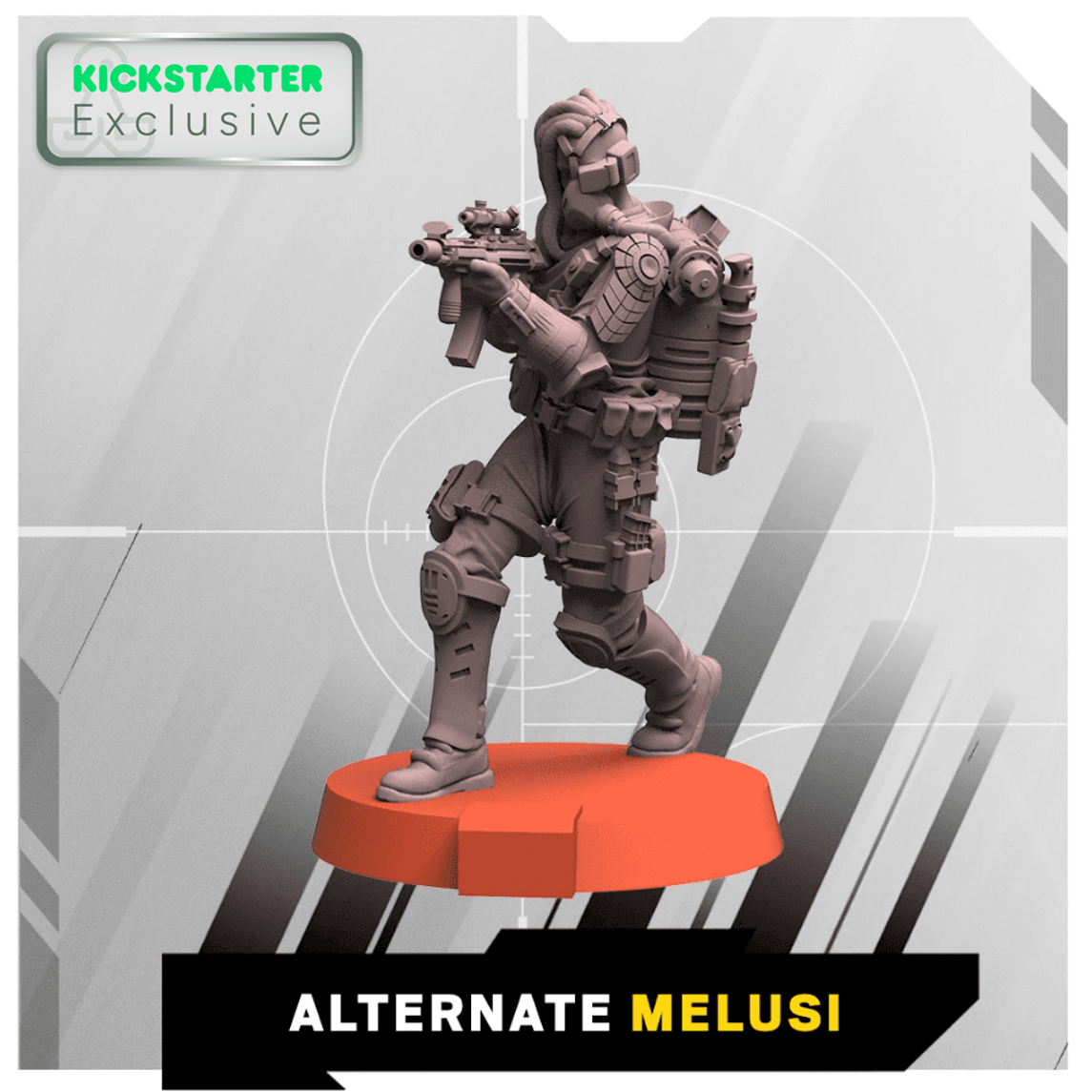 Kickstarter Exclusive Alternate Melusi Miniature From 6: Siege - The Board Game