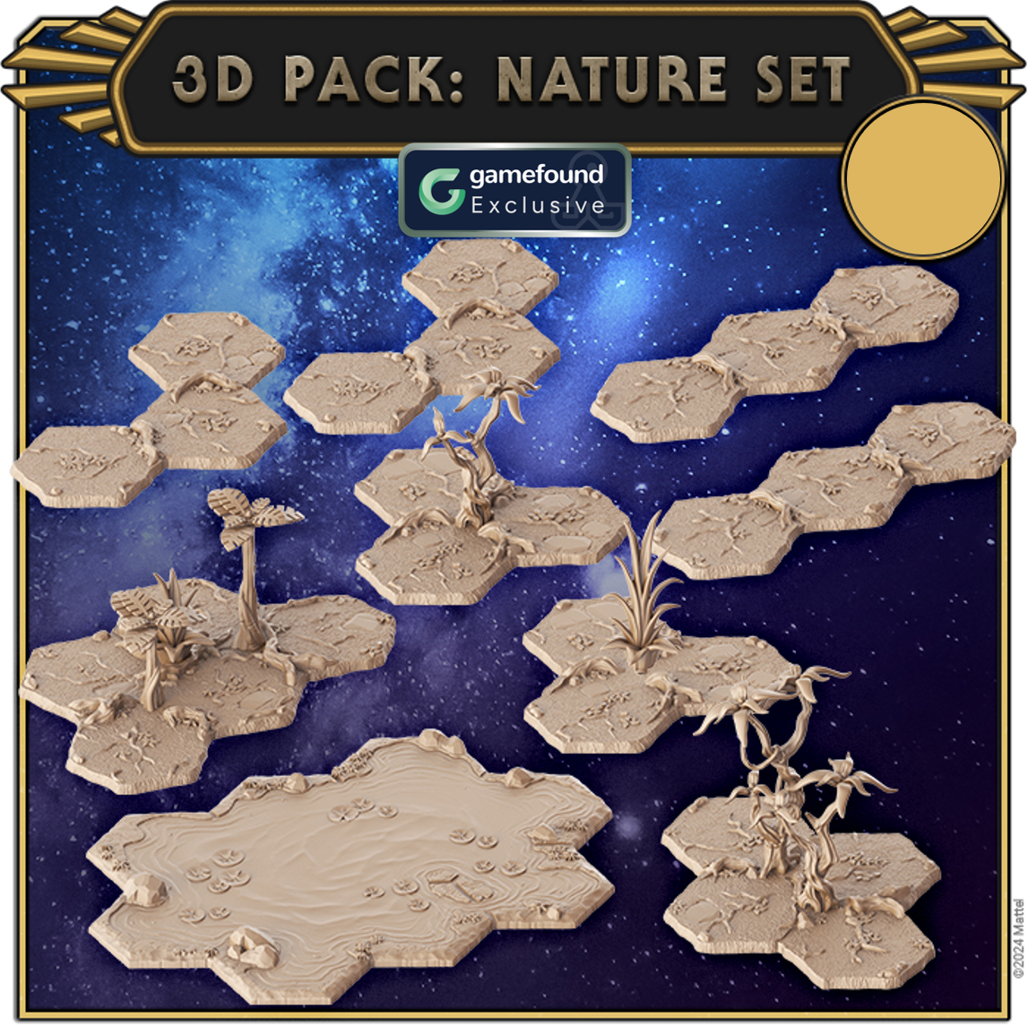 Crowdfunding Exclusive Masters of The Universe: The Board Game - Clash For Eternia 3D Pack: Nature Set