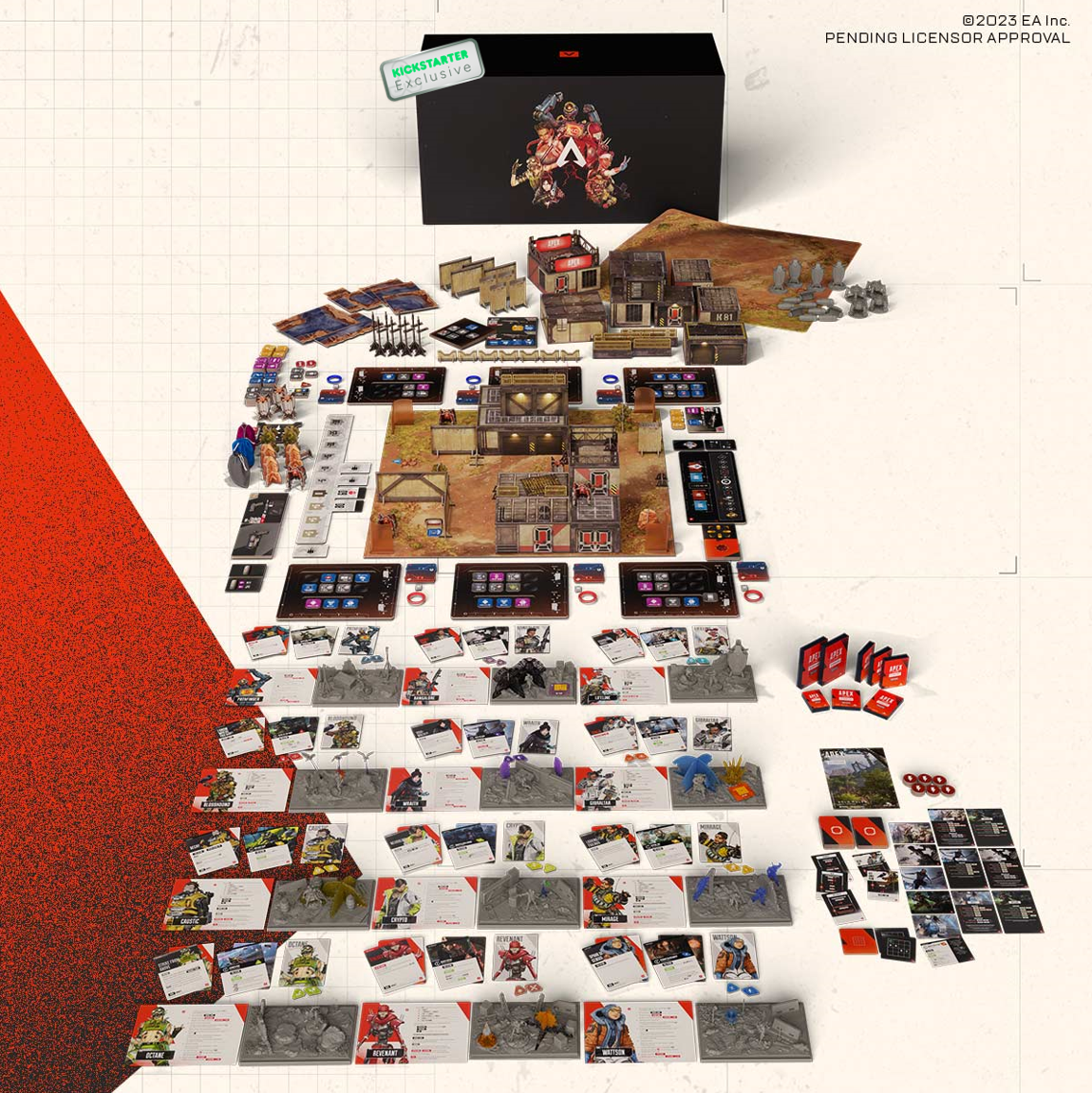 Kickstarter Exclusive Apex Legends The Board Game Components