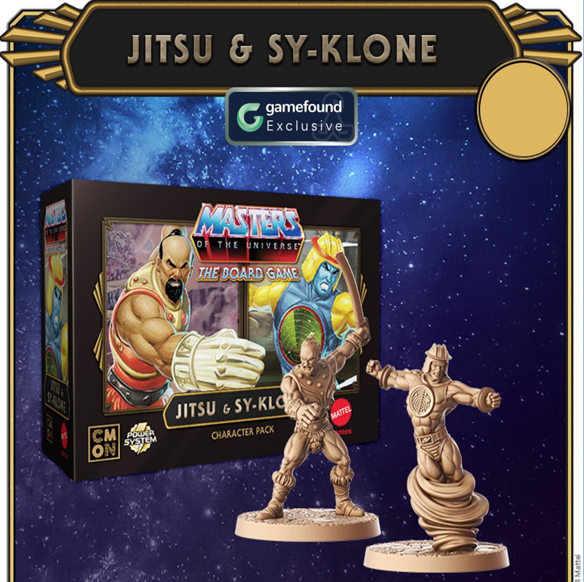 Crowdfunding Exclusive Masters of The Universe: The Board Game - Clash For Eternia Jitsu & Sy-Klone Expansion