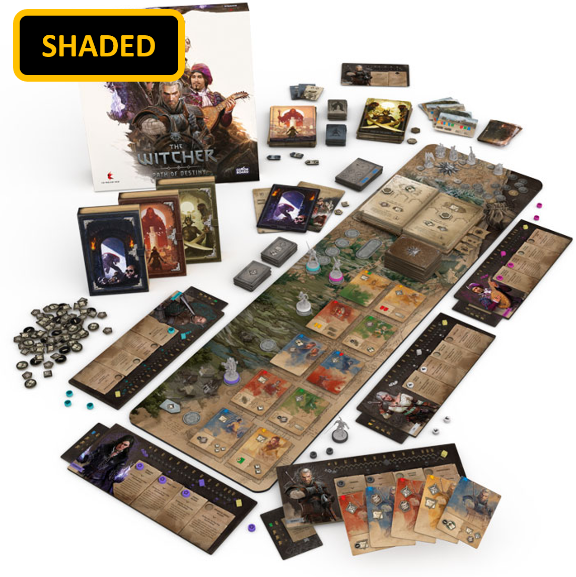 Gamefound Exclusive The Witcher: Path of Destiny Board Game Table Presence