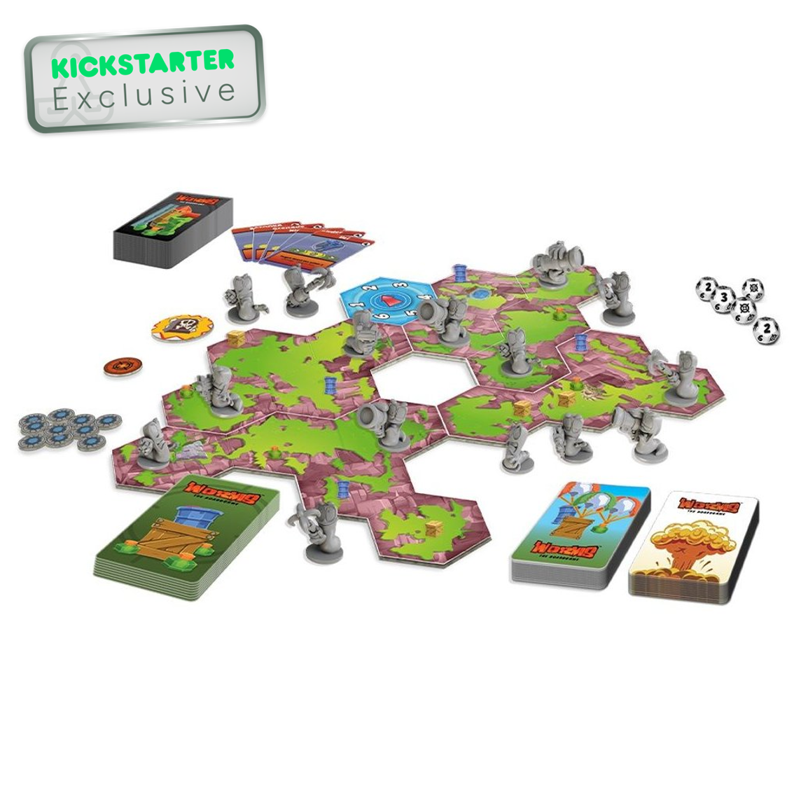 Worms: The Board Game Armageddon All-In Pledge (Includes All Kickstarter Exclusive Content)