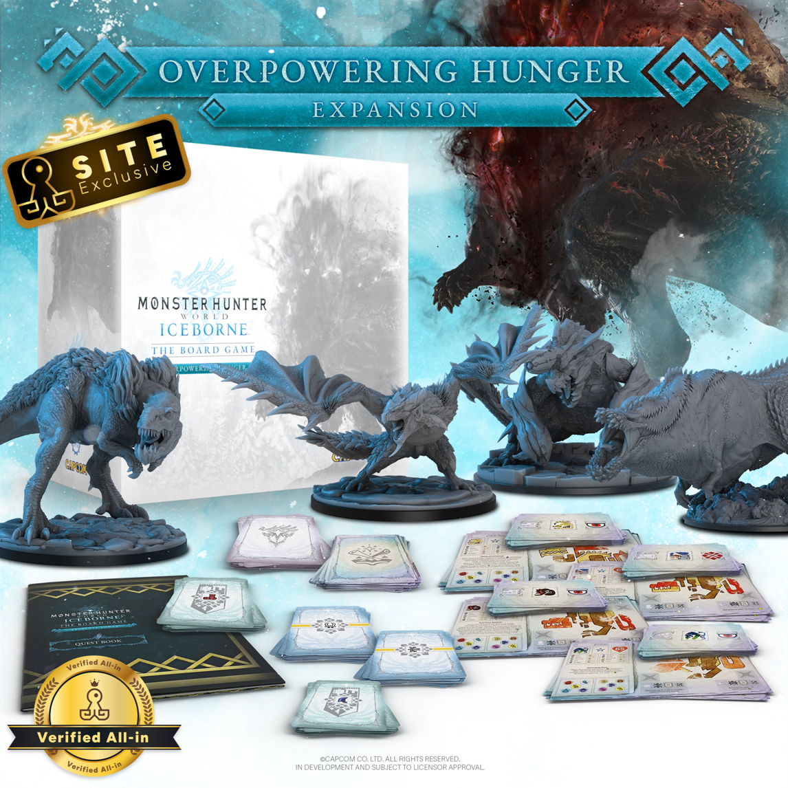 Kickstarter Exclusive Monster Hunter World Iceborne: The Board Game Overpowering Hunger Expansion