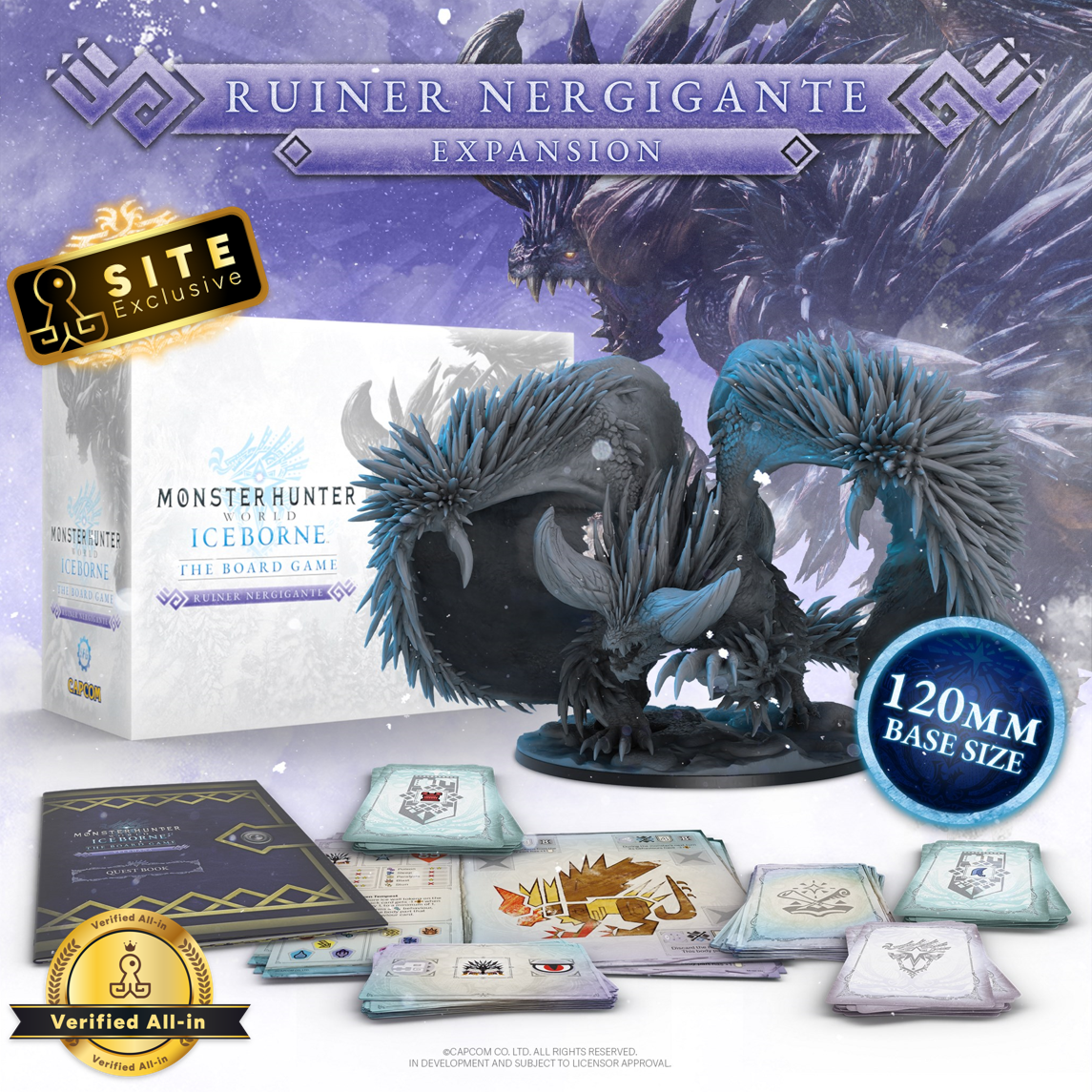 Kickstarter Exclusive Monster Hunter World Iceborne: The Board Game Ruiner Nergigante Expansion