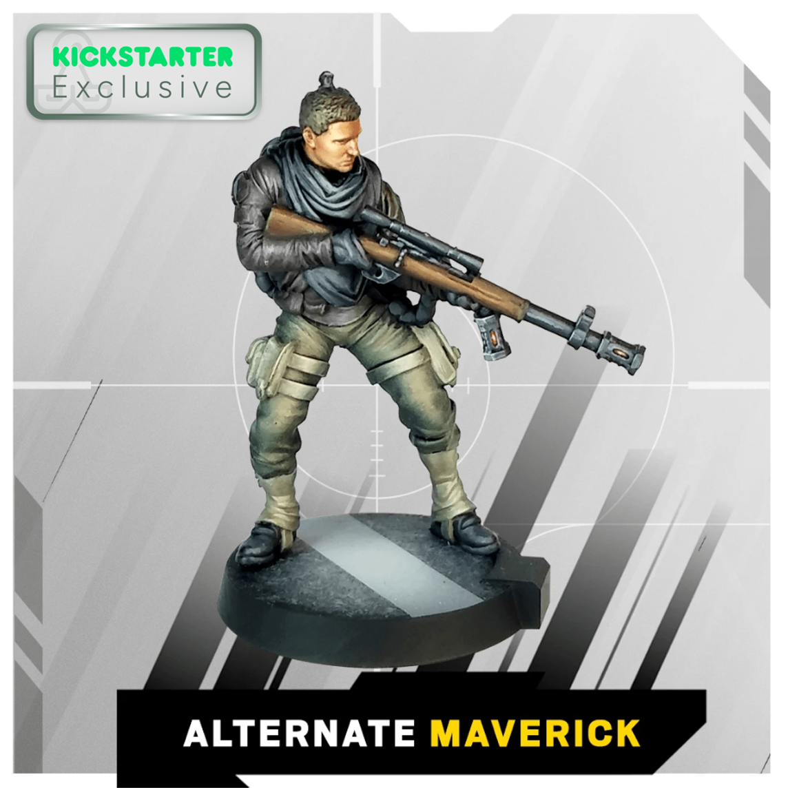 Kickstarter Exclusive Alternate Maverick Miniature From 6: Siege - The Board Game