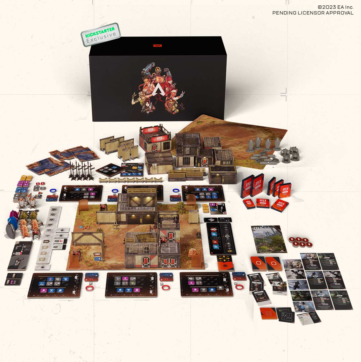 Kickstarter Exclusive Apex Legends The Board Game Contents